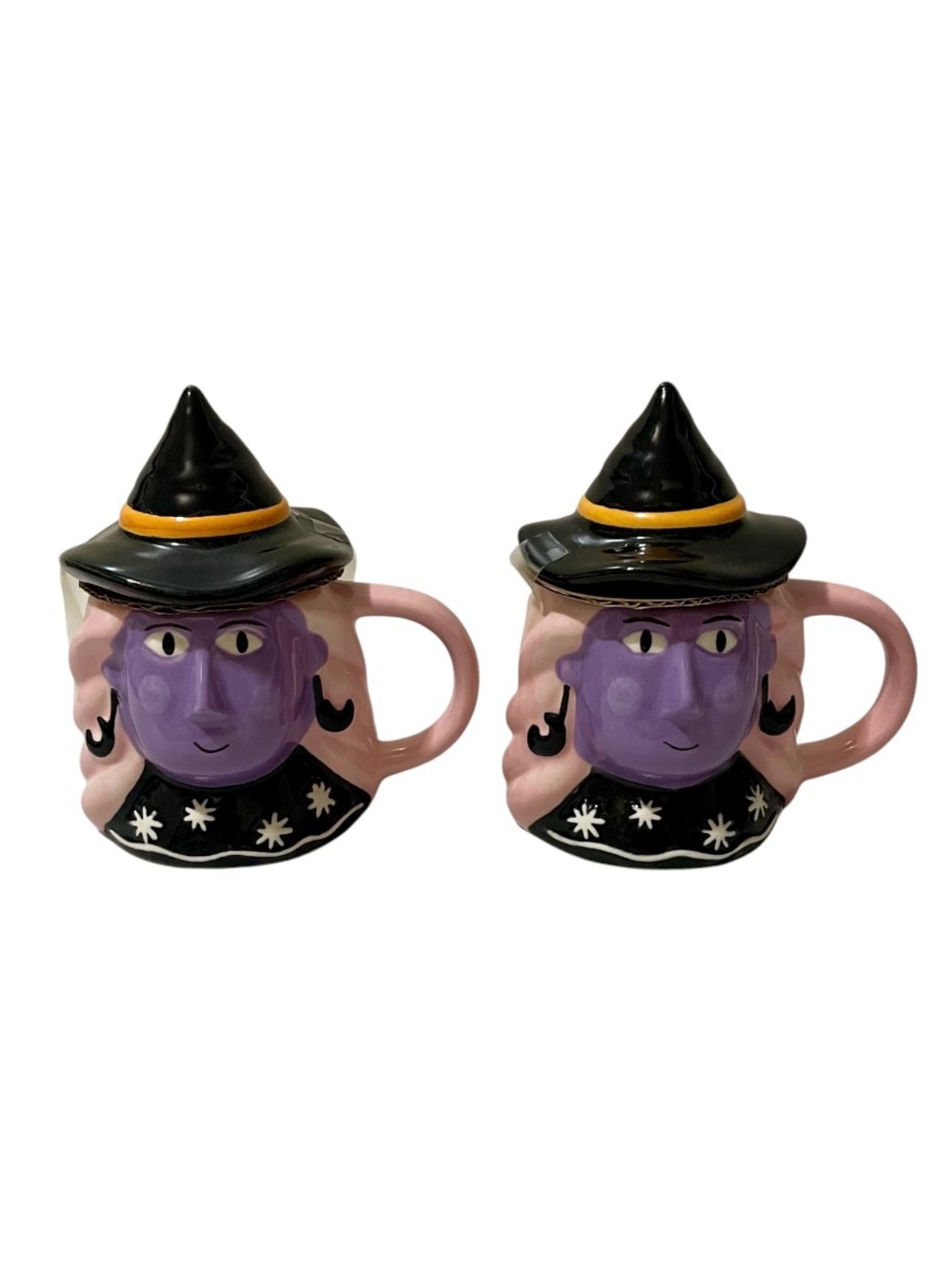 Hyde and EEK! Witch Mini Figural Mug with Hat Lid - Set of 2